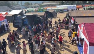 Polri Gelar Senam Trauma Healing untuk Bangkitkan Semangat Pengungsi Pascagempa